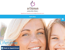 Tablet Screenshot of orthomom.com